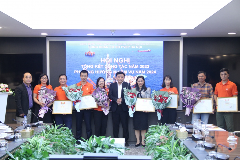 Công đoàn cơ sở PVEP Hà Nội tổng kết công tác năm 2023 triển khai kế hoạch năm 2024