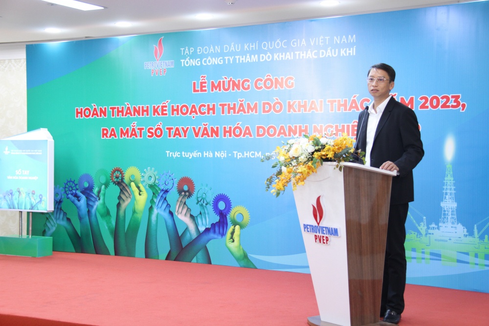 PVEP mừng công hoàn thành kế hoạch thăm dò khai thác năm 2023 và ra mắt sổ tay Văn hóa doanh nghiệp PVEP mừng công hoàn thành kế hoạch thăm dò khai thác năm 2023 và ra mắt sổ tay Văn hóa doanh nghiệp