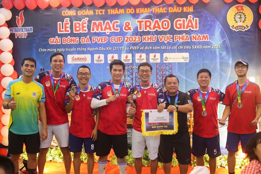 Sôi nổi Giải bóng đá PVEP CUP khu vực phía Nam năm 2023