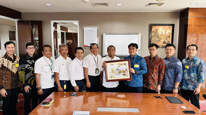 Lãnh đạo Pertamina EP và PV Drilling tại cuộc gặp cấp cao ngày 18/12/2023.