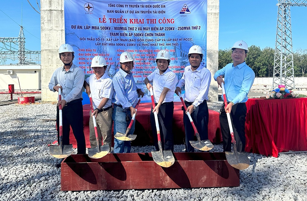 Trạm biến áp 500kV Chơn Thành sẽ được nâng công suất lên gấp đôi so với hiện nay Trạm biến áp 500kV Chơn Thành sẽ được nâng công suất lên gấp đôi