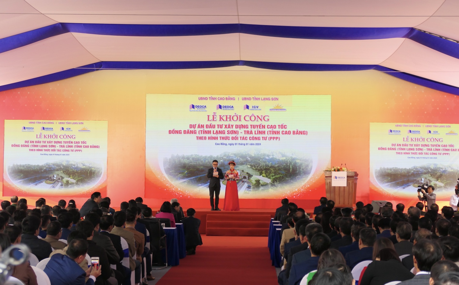 Bí thư Đảng ủy, Chủ tịch HĐTV Lê Mạnh Hùng và đoàn công tác Petrovietnam thực hiện an sinh xã hội tại tỉnh Cao Bằng