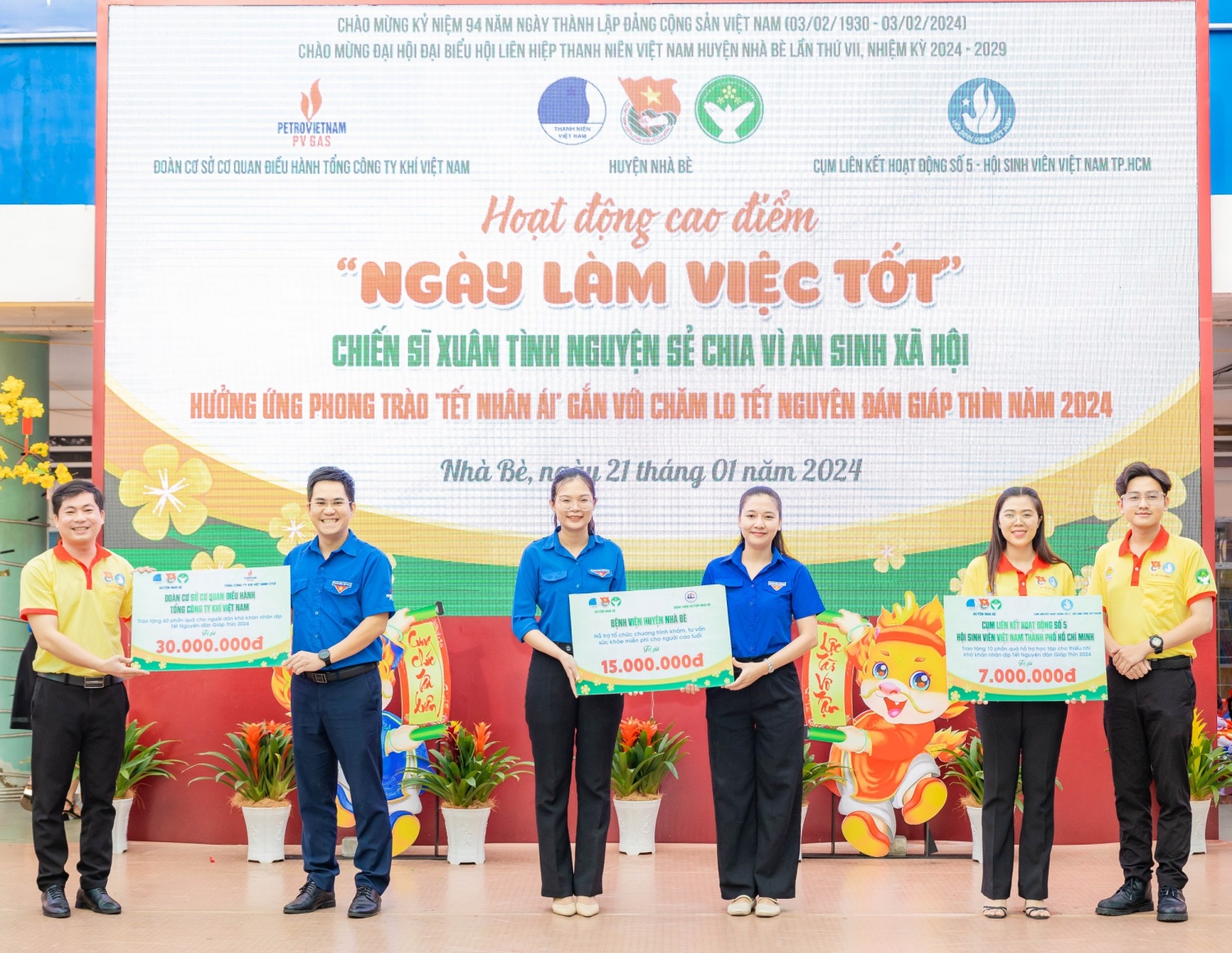 Đoàn CQĐH PV GAS chung tay cùng các Đoàn cơ sở huyện Nhà Bè