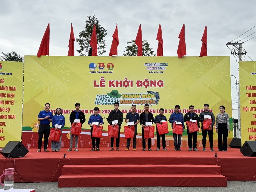 Đoàn PTSC Quảng Ngãi hưởng ứng chiến dịch “Xuân tình nguyện” năm 2024