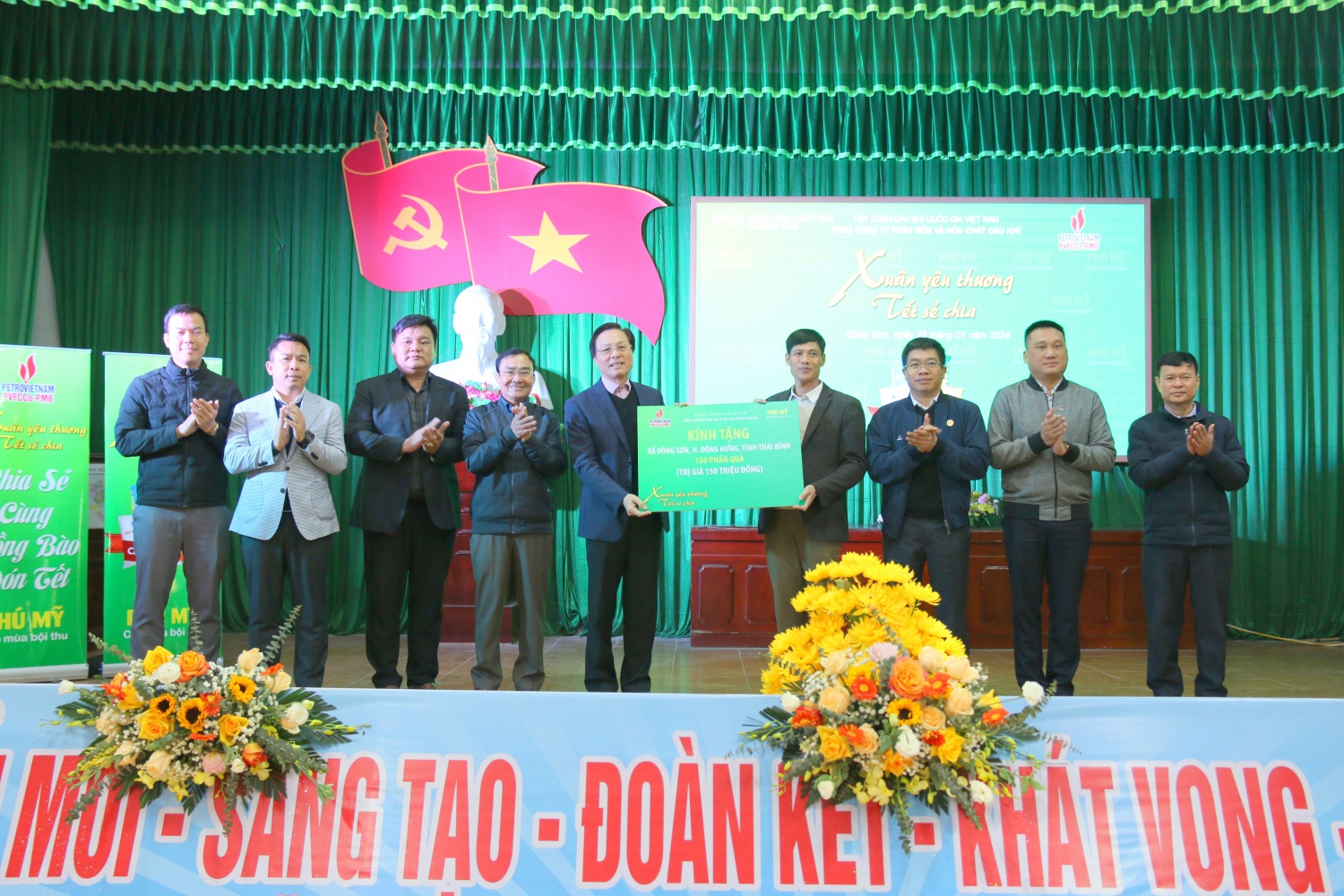 Petrovietnam, Hội Cựu chiến binh Tập đoàn và PVFCCo trao 650 phần quà Tết tại tỉnh Thái Bình