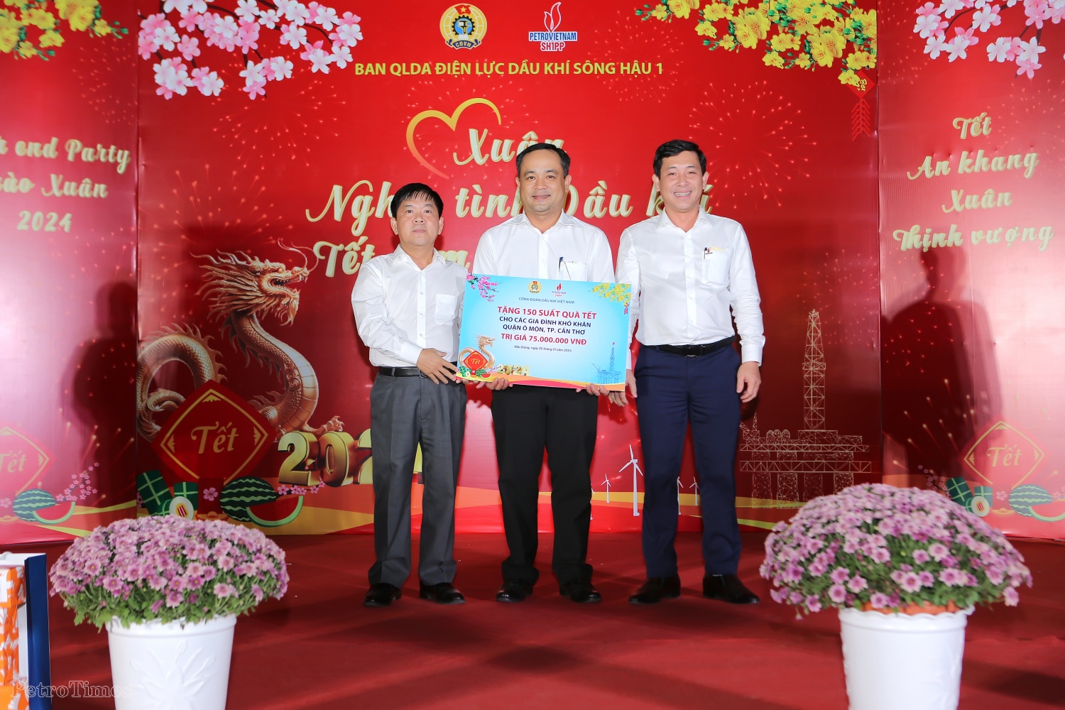 Ấm áp chương trình “Xuân nghĩa tình Dầu khí” trên công trường Nhà máy Nhiệt điện Sông Hậu 1