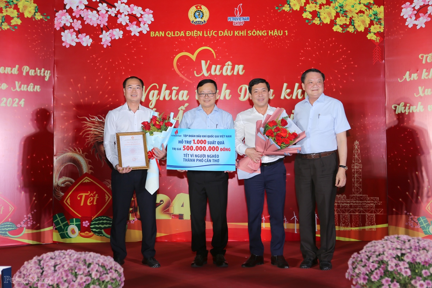 Ấm áp chương trình “Xuân nghĩa tình Dầu khí” trên công trường Nhà máy Nhiệt điện Sông Hậu 1