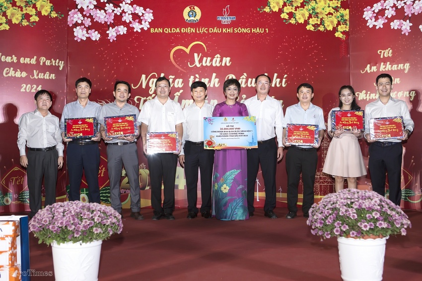 Ấm áp chương trình “Xuân nghĩa tình Dầu khí” trên công trường Nhà máy Nhiệt điện Sông Hậu 1