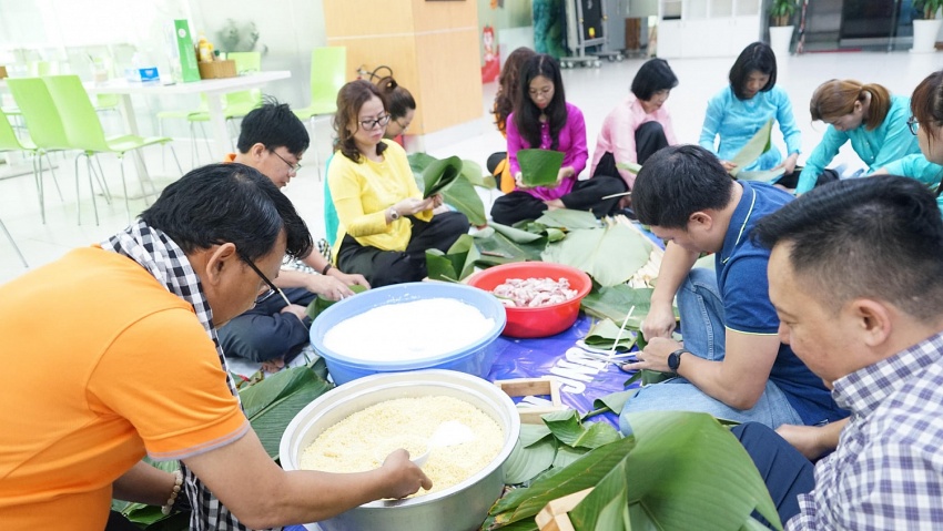 Công đoàn PVFCCo tổ chức Hội thi “Gói bánh chưng” Xuân Giáp Thìn 2024