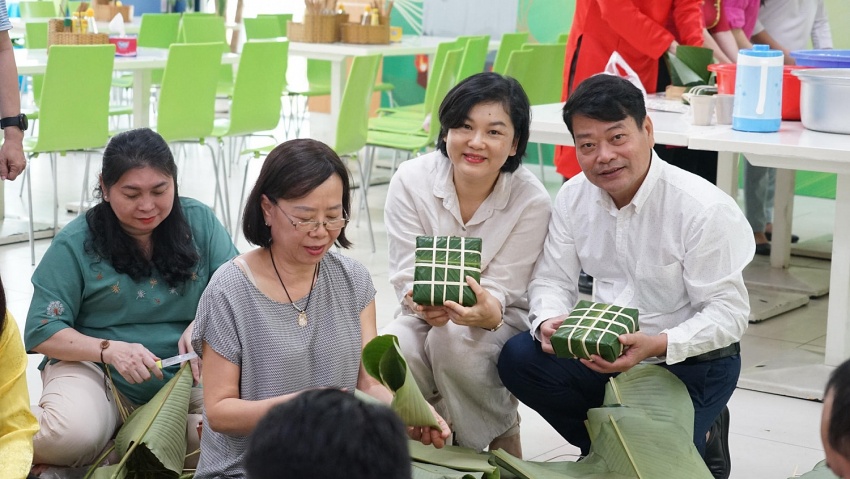 Công đoàn PVFCCo tổ chức Hội thi “Gói bánh chưng” Xuân Giáp Thìn 2024