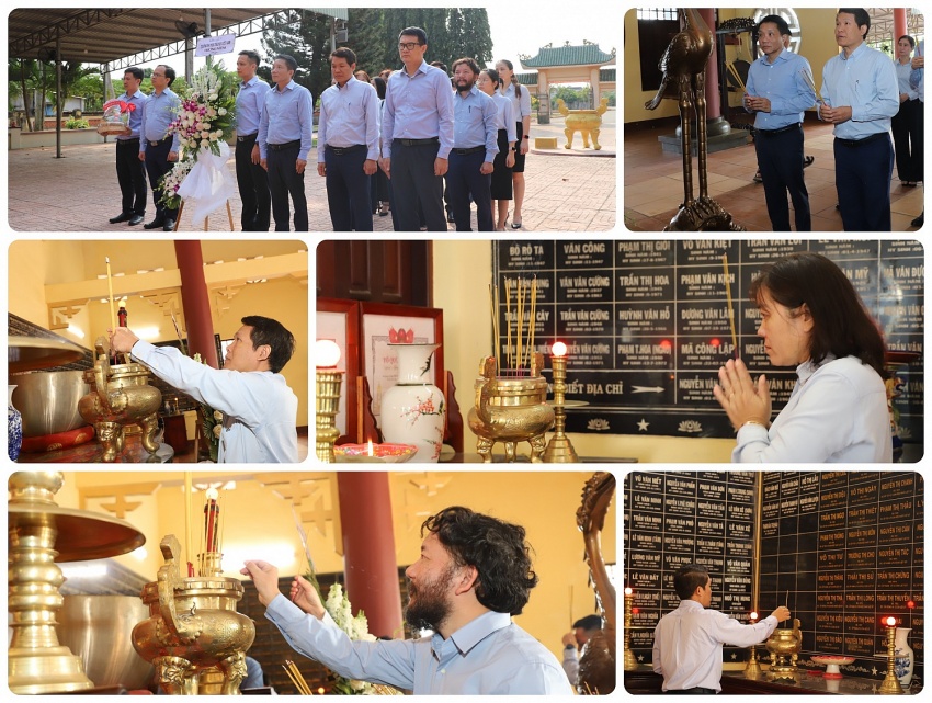 Đảng ủy PVU tổ chức giáo dục truyền thống lịch sử tại Địa đạo Long Phước, Bà Rịa - Vũng Tàu