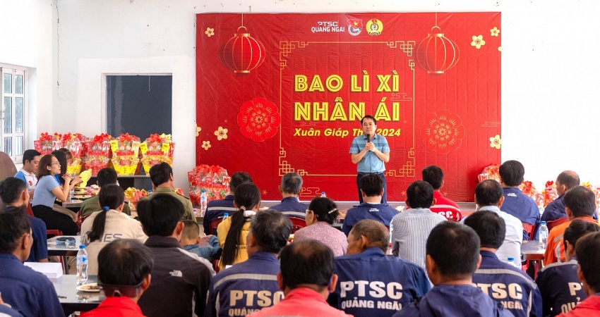 Đoàn Thanh niên PTSC Quảng Ngãi thực hiện chương trình “Bao Lì Xì Nhân Ái” lần thứ 16