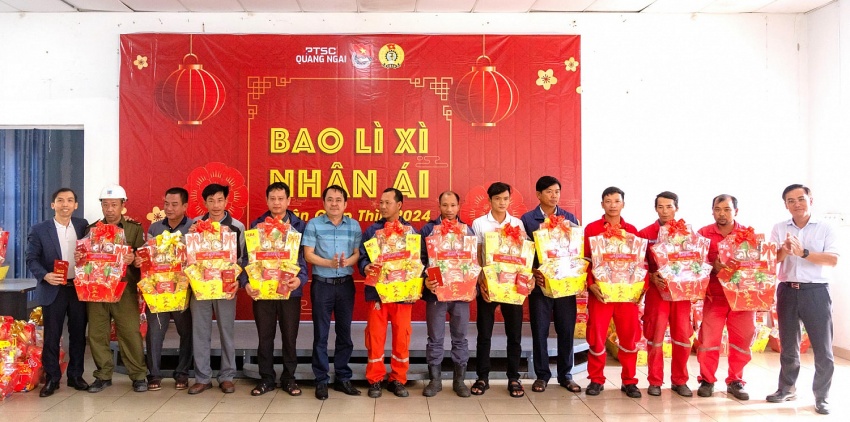 Đoàn Thanh niên PTSC Quảng Ngãi thực hiện chương trình “Bao Lì Xì Nhân Ái” lần thứ 16