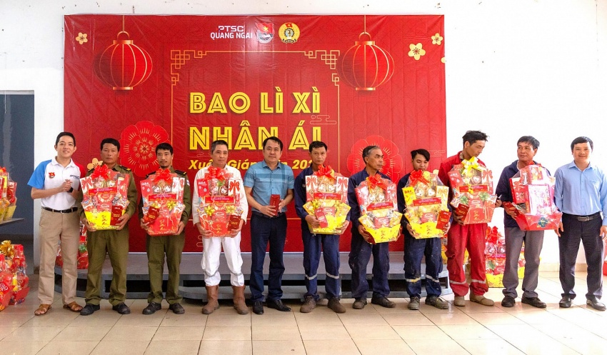 Đoàn Thanh niên PTSC Quảng Ngãi thực hiện chương trình “Bao Lì Xì Nhân Ái” lần thứ 16