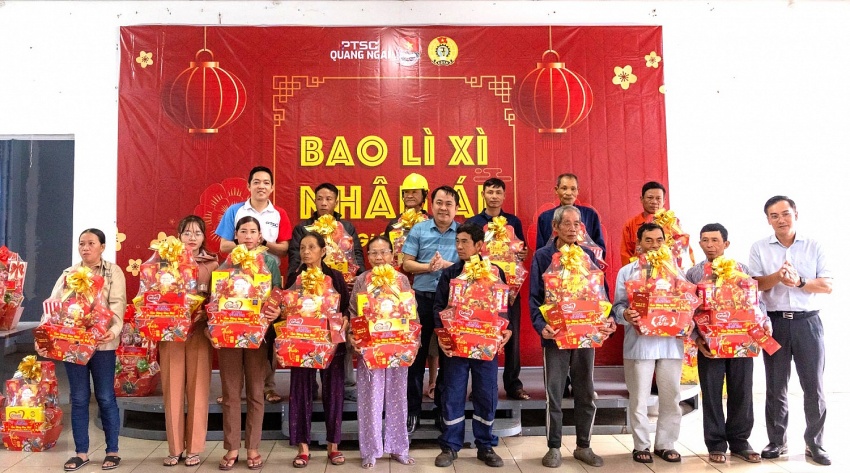 Đoàn Thanh niên PTSC Quảng Ngãi thực hiện chương trình “Bao Lì Xì Nhân Ái” lần thứ 16