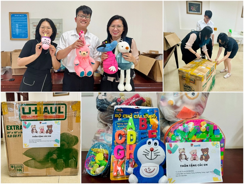 Đoàn Thanh niên PTSC Marine mang “Gấu bông và Áo ấm cho em” đến vùng cao