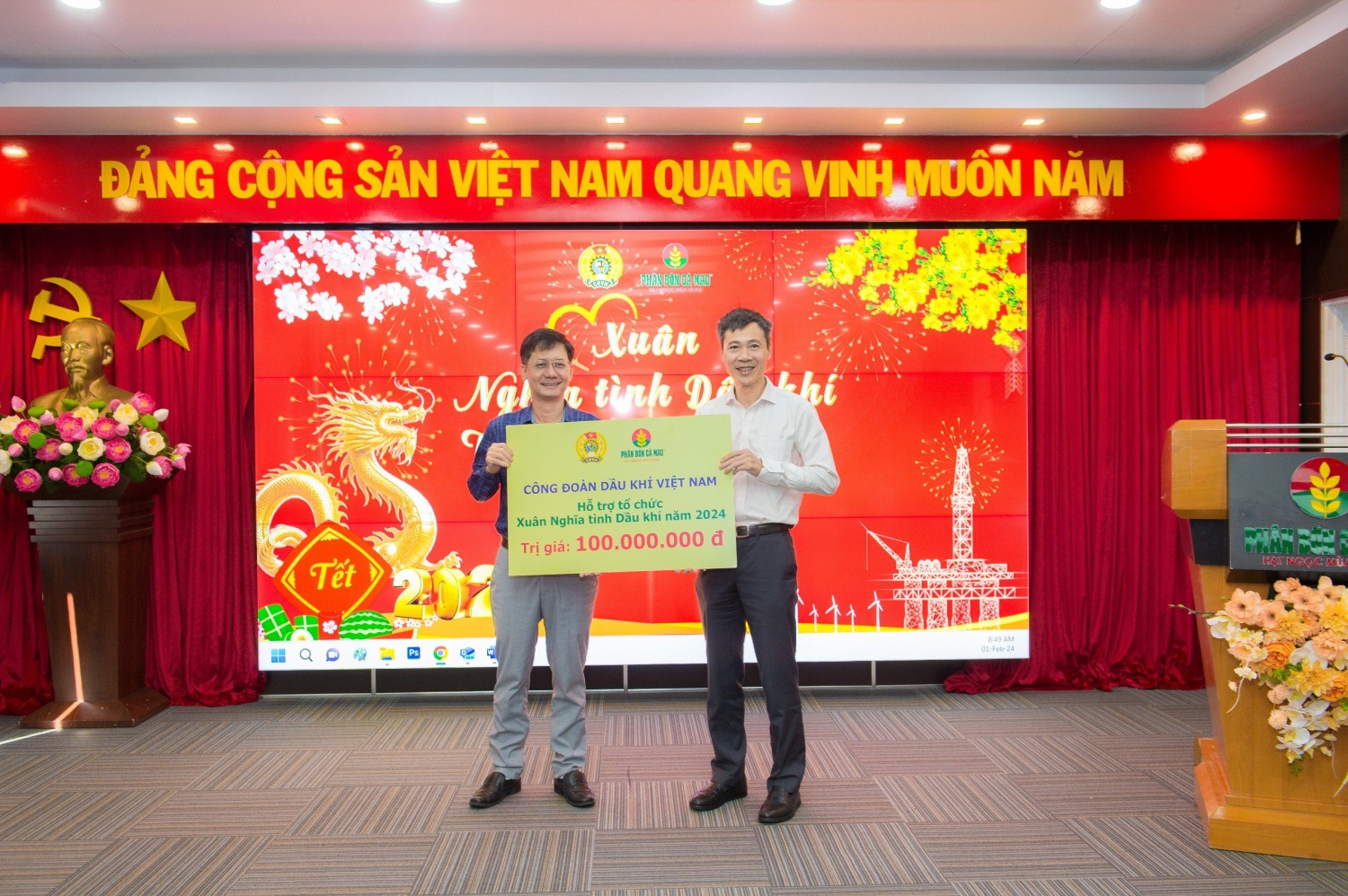 Công đoàn PVCFC chăm lo cho người lao động đón Tết ấm áp, đủ đầy