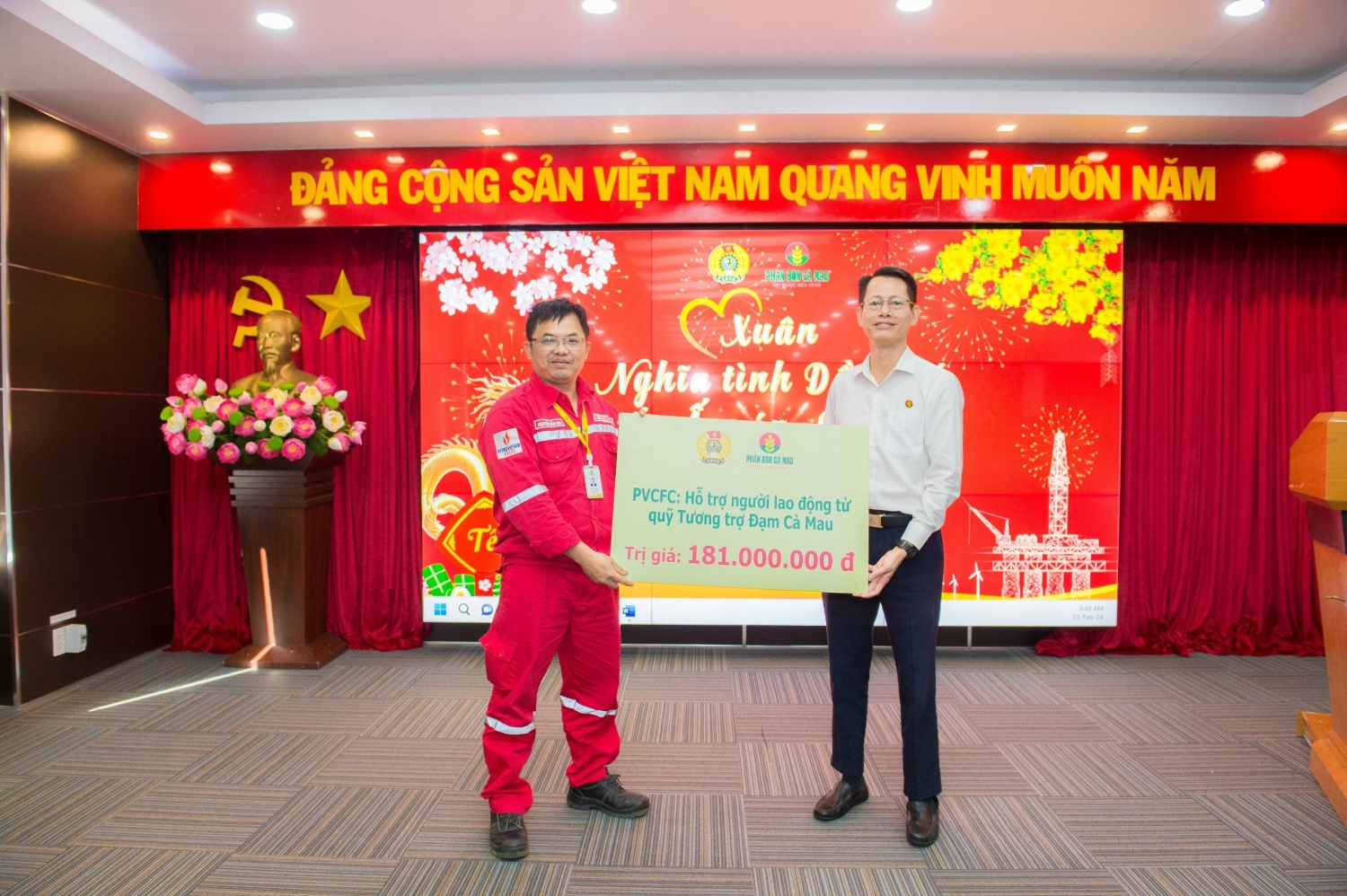 Công đoàn PVCFC chăm lo cho người lao động đón Tết ấm áp, đủ đầy