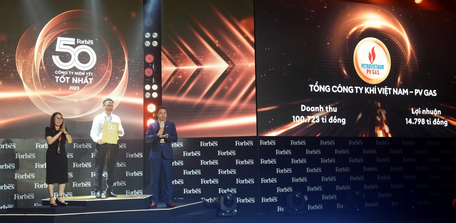 PV GAS lần thứ 11 liên tiếp nhận vinh danh của Forbes Việt Nam “Top 50 Công ty niêm yết tốt nhất Việt Nam năm 2023” PV GAS lần thứ 11 liên tiếp nhận vinh danh của Forbes Việt Nam “Top 50 Công ty niêm yết tốt nhất Việt Nam năm 2023”
