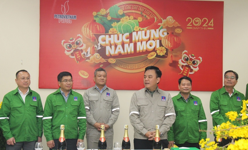 Ban lãnh đạo PVFCCo thăm và chúc Tết CBCNV Nhà máy Đạm Phú Mỹ