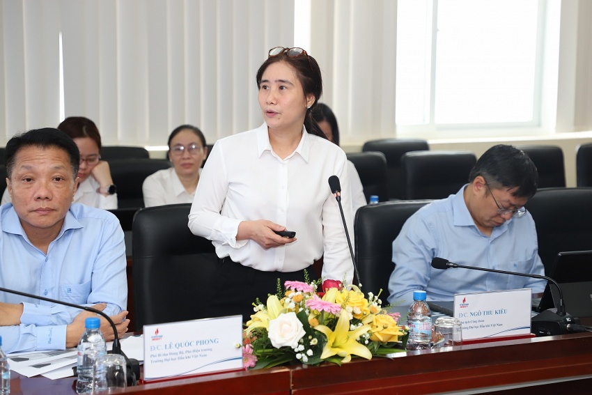 Công đoàn Dầu khí Việt Nam đến thăm và làm việc với Trường Đại học Dầu khí Việt Nam