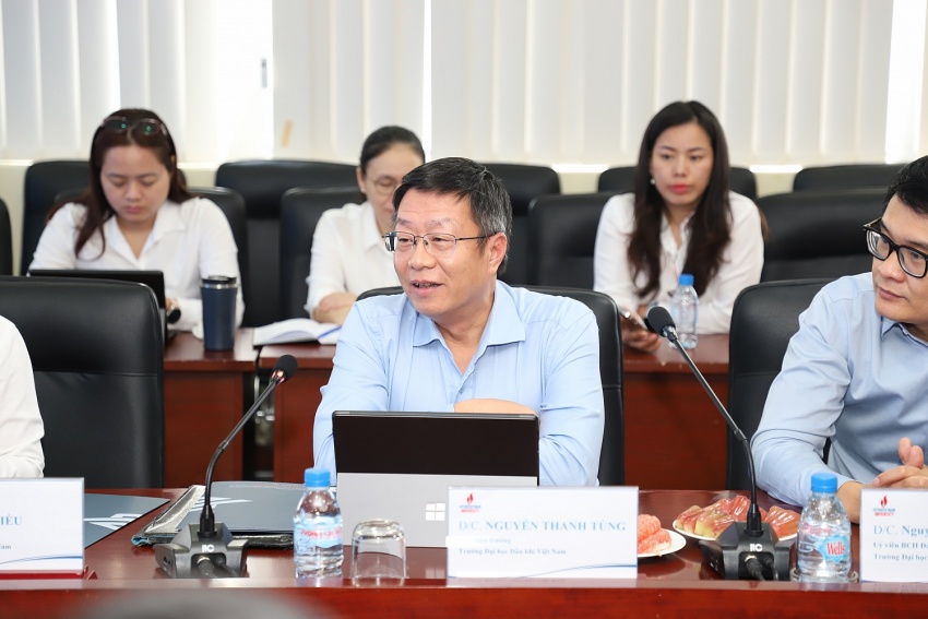 Công đoàn Dầu khí Việt Nam đến thăm và làm việc với Trường Đại học Dầu khí Việt Nam