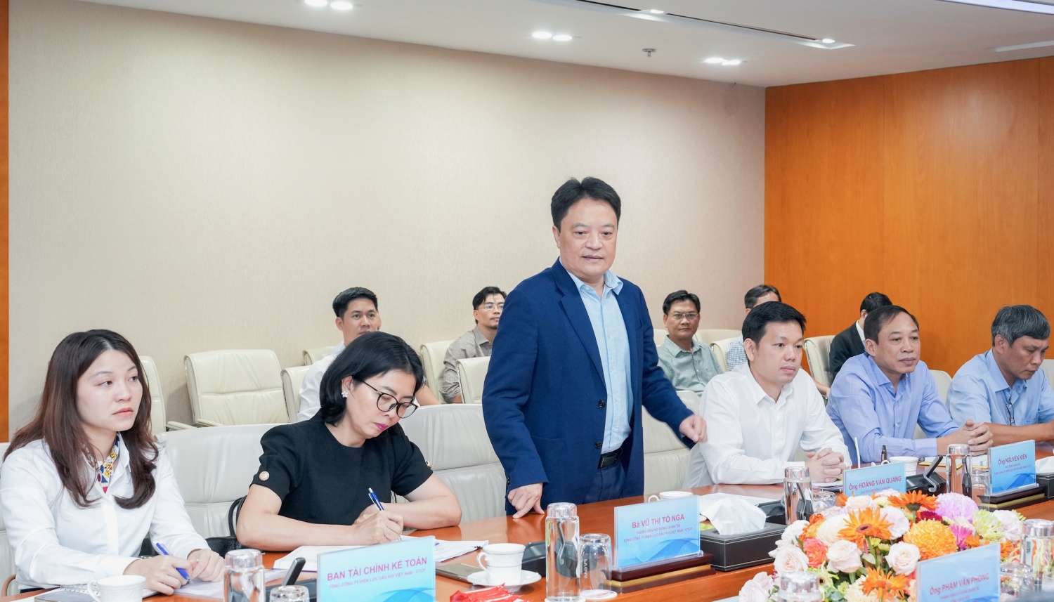 Chủ tịch HĐQT PV Power Hoàng Văn Quang phát biểu Chủ tịch HĐQT PV Power Hoàng Văn Quang phát biểu