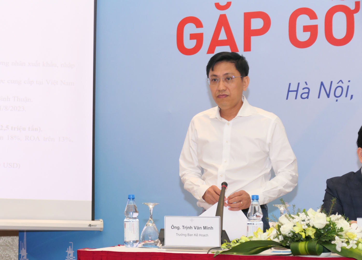 ông Trịnh Văn Minh, Trưởng ban Kế hoạch phát biểu ông Trịnh Văn Minh, Trưởng ban Kế hoạch phát biểu
