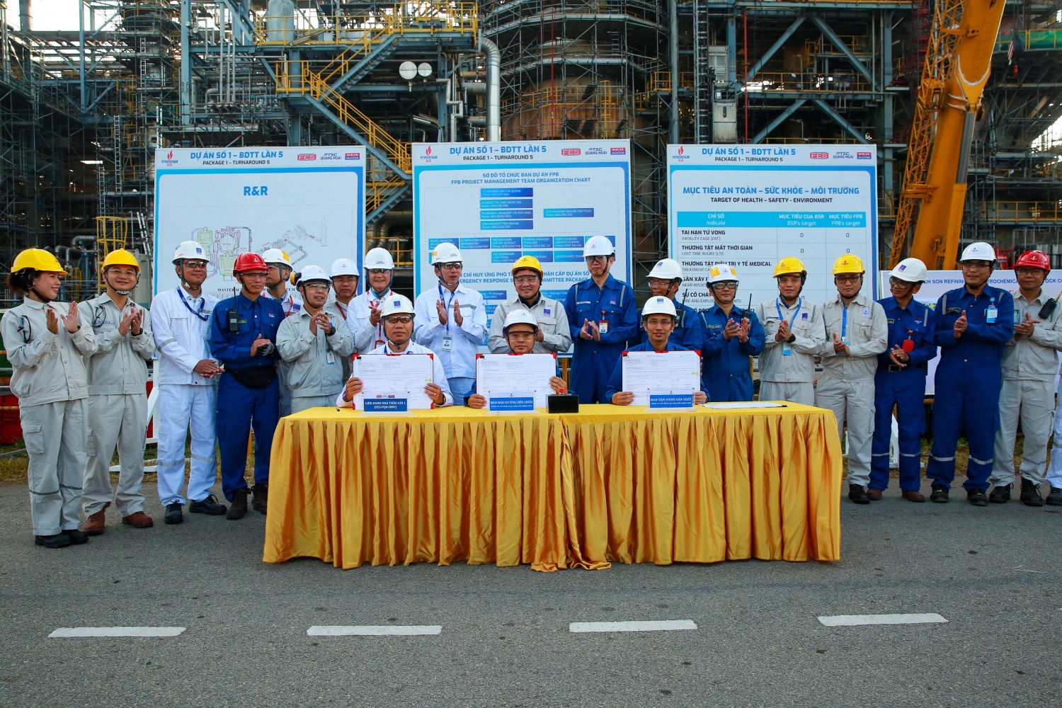 Bàn giao cụm phân xưởng RFCC cho nhà thầu để BDTT lần thứ 5