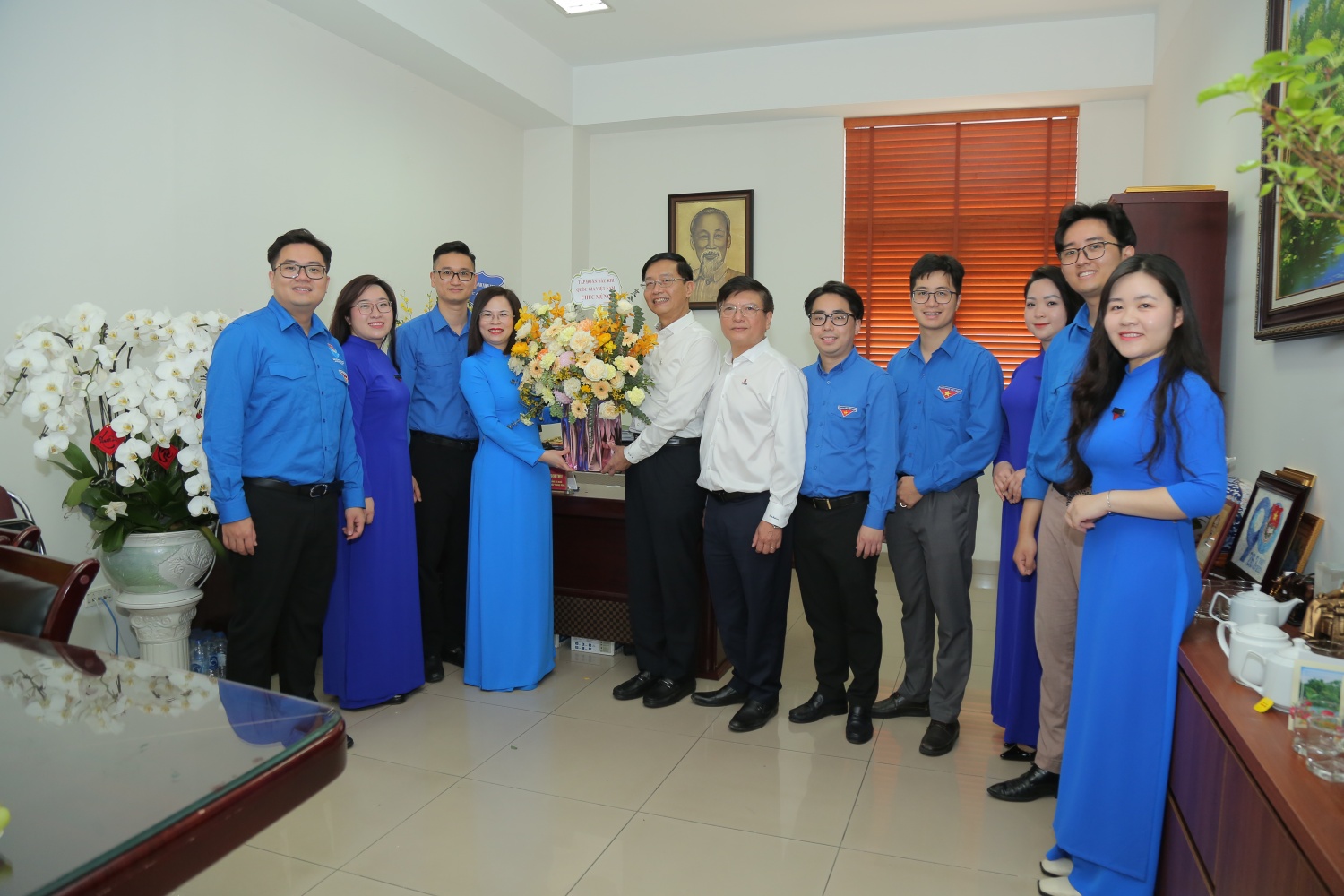 Đảng ủy, Đoàn Thanh niên Tập đoàn chúc mừng Đoàn Khối DNTW, Thành đoàn Hà Nội