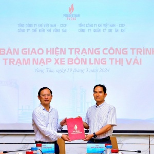 Bàn giao Trạm nạp xe bồn LNG Thị Vải giữa PV GAS PMC và PV GAS VUNGTAU