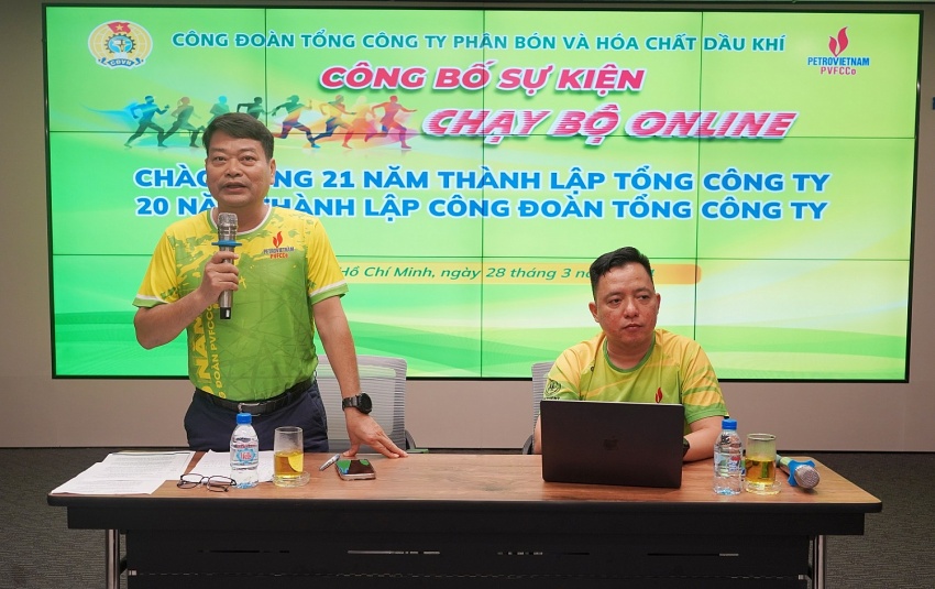 Công bố sự kiện giải chạy bộ online “Công đoàn PVFCCo – 20 năm vững bước vươn xa”
