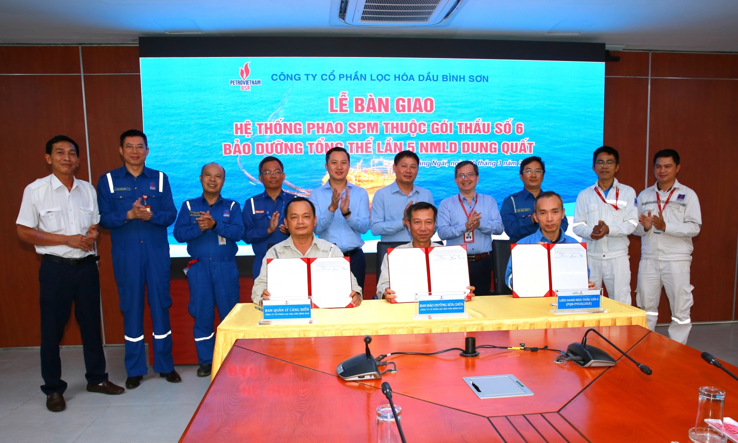 BSR hoàn thành gói thầu số 6 - bảo dưỡng hệ thống Phao rót dầu SPM BSR hoàn thành gói thầu số 6 - bảo dưỡng hệ thống Phao rót dầu SPM