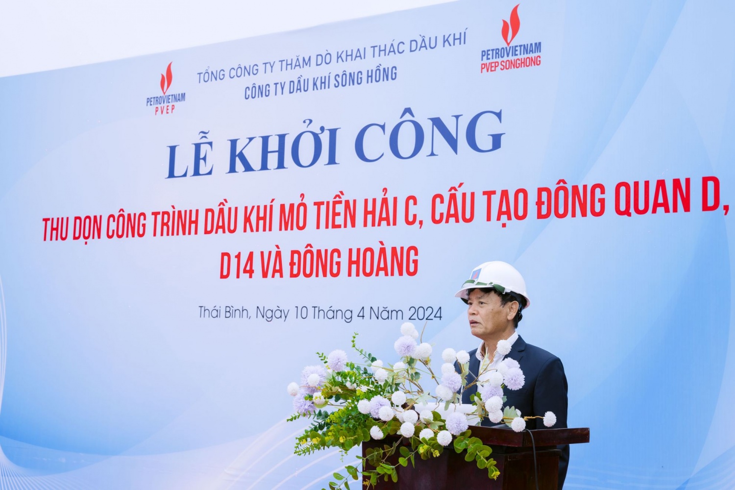 PVEP Sông Hồng khởi công thu dọn công trình dầu khí tại tỉnh Thái Bình