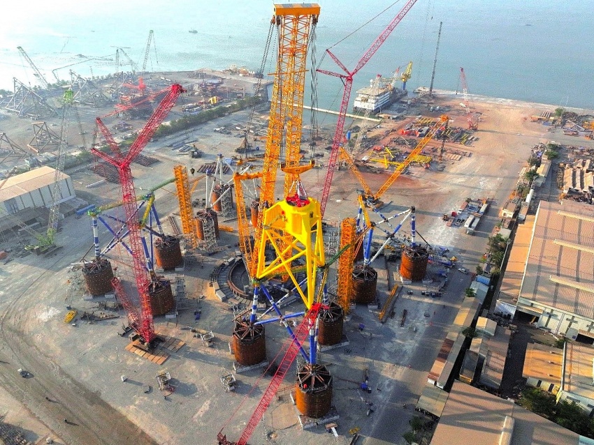 PTSC tổ hợp hoàn thiện chân đế đầu tiên cho Dự án Greater Changhua 2b&4