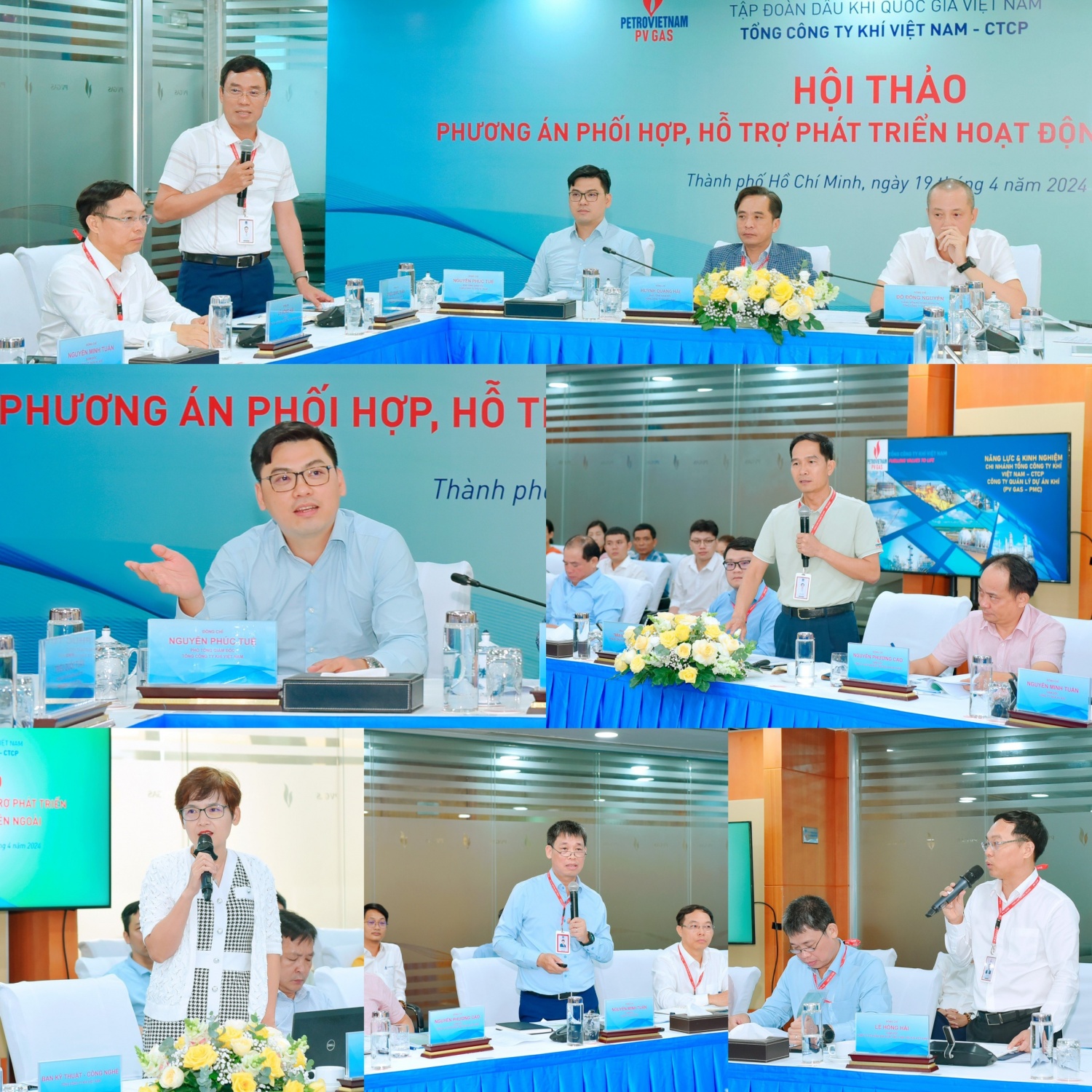 Lãnh đạo PV GAS và đại diện các đơn vị thảo luận tại Hội thảo Lãnh đạo PV GAS và đại diện các đơn vị thảo luận tại Hội thảo