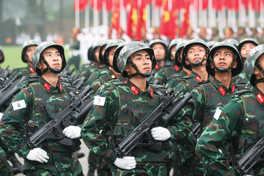 Hợp luyện diễu binh, sẵn sàng cho ngày hội lớn