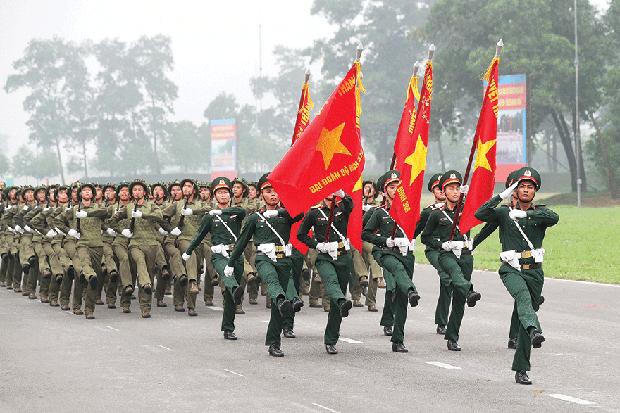 Hợp luyện diễu binh, sẵn sàng cho ngày hội lớn