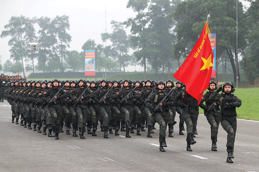 Hợp luyện diễu binh, sẵn sàng cho ngày hội lớn