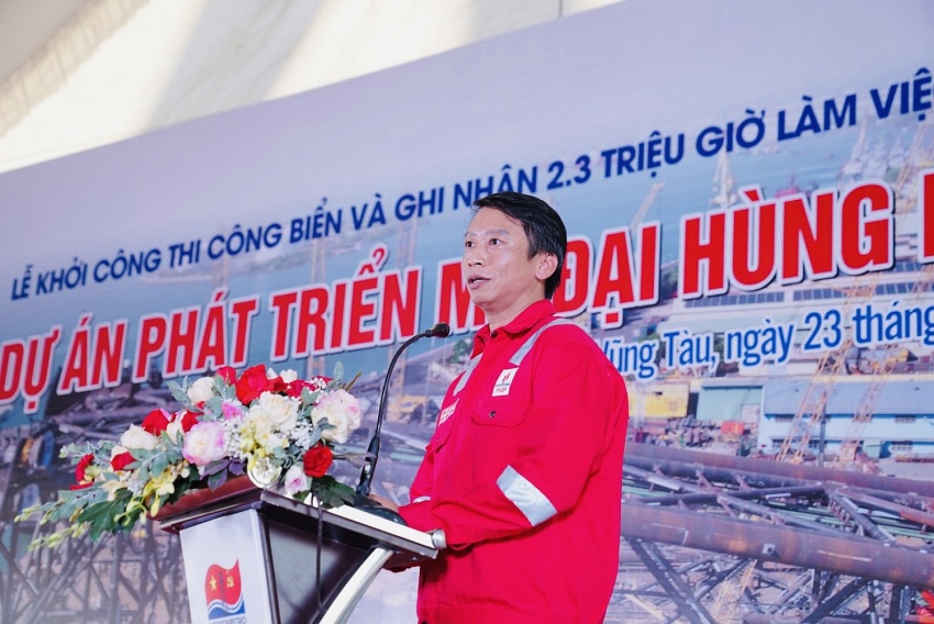 Khởi công thi công biển và ghi nhận 2,3 triệu giờ an toàn Dự án phát triển mỏ Đại Hùng pha 3 Khởi công thi công biển và ghi nhận 2,3 triệu giờ an toàn Dự án phát triển mỏ Đại Hùng pha 3