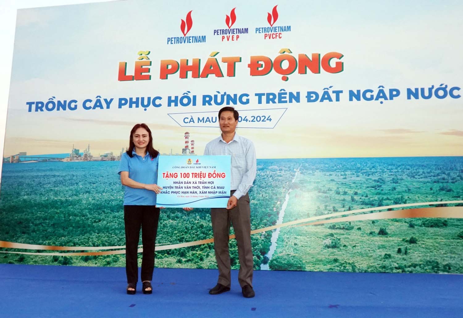 Petrovietnam phát động "trồng cây phục hồi rừng trên đất ngập nước"