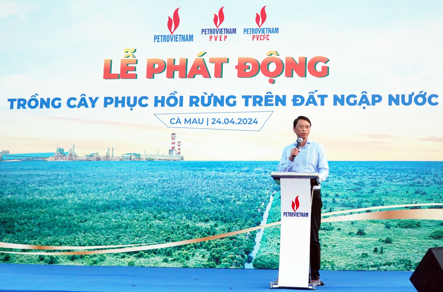 Petrovietnam phát động "trồng cây phục hồi rừng trên đất ngập nước"