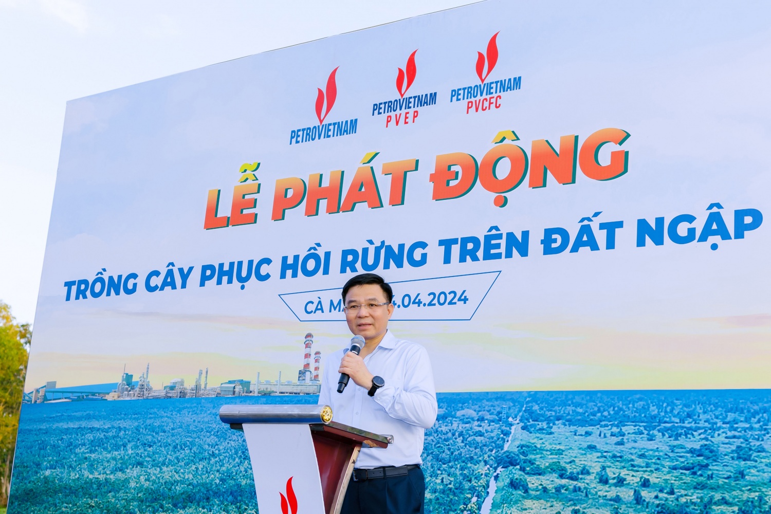 Petrovietnam phát động trồng cây phục hồi rừng trên đất ngập nước