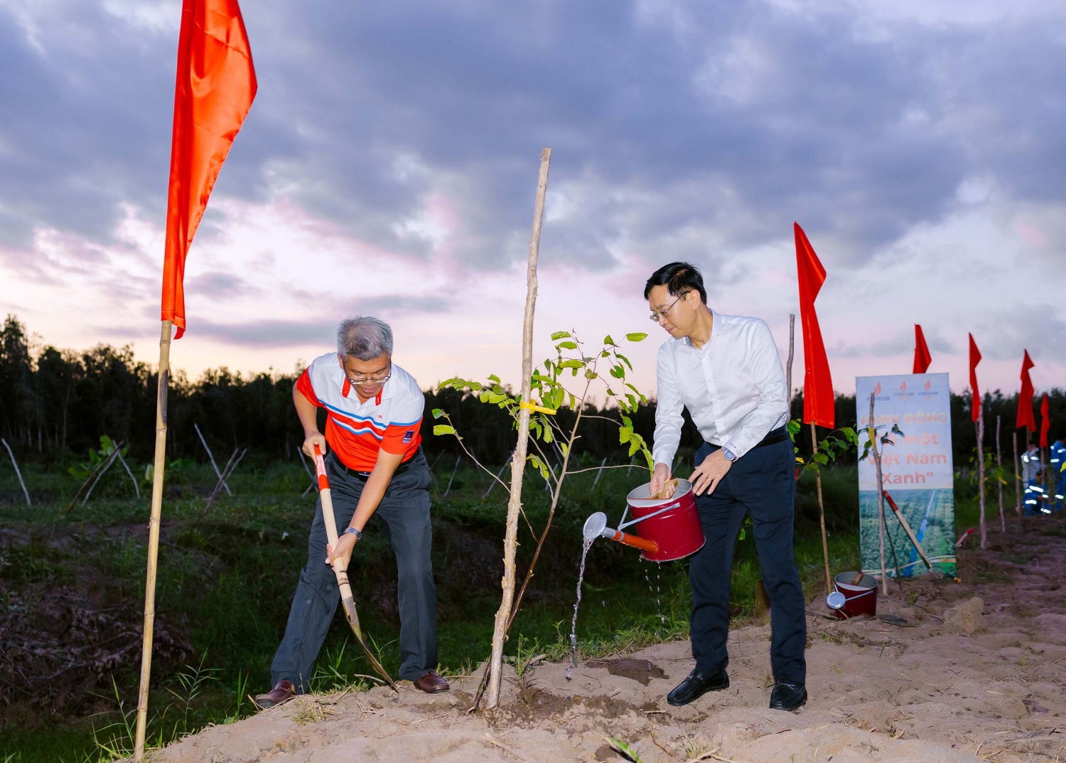 [Chùm ảnh] Petrovietnam phát động “Phục hồi rừng trên đất ngập nước