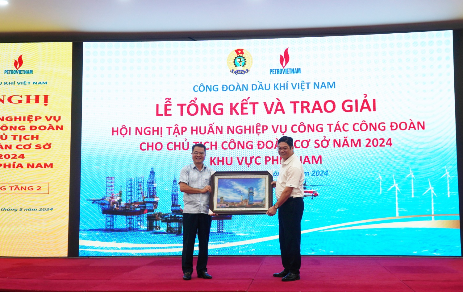 CĐ DKVN tổng kết Hội nghị tập huấn nghiệp vụ cho chủ tịch công đoàn cơ sở năm 2024 khu vực phía Nam