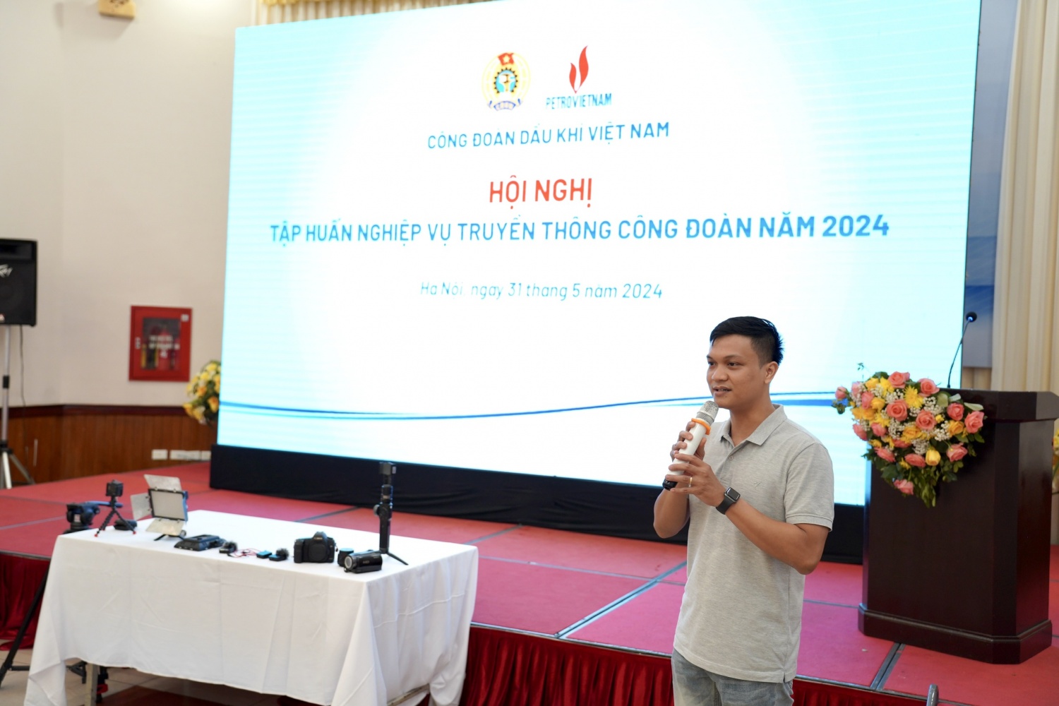 CĐ DKVN tổ chức khóa tập huấn nghiệp vụ truyền thông công đoàn năm 2024