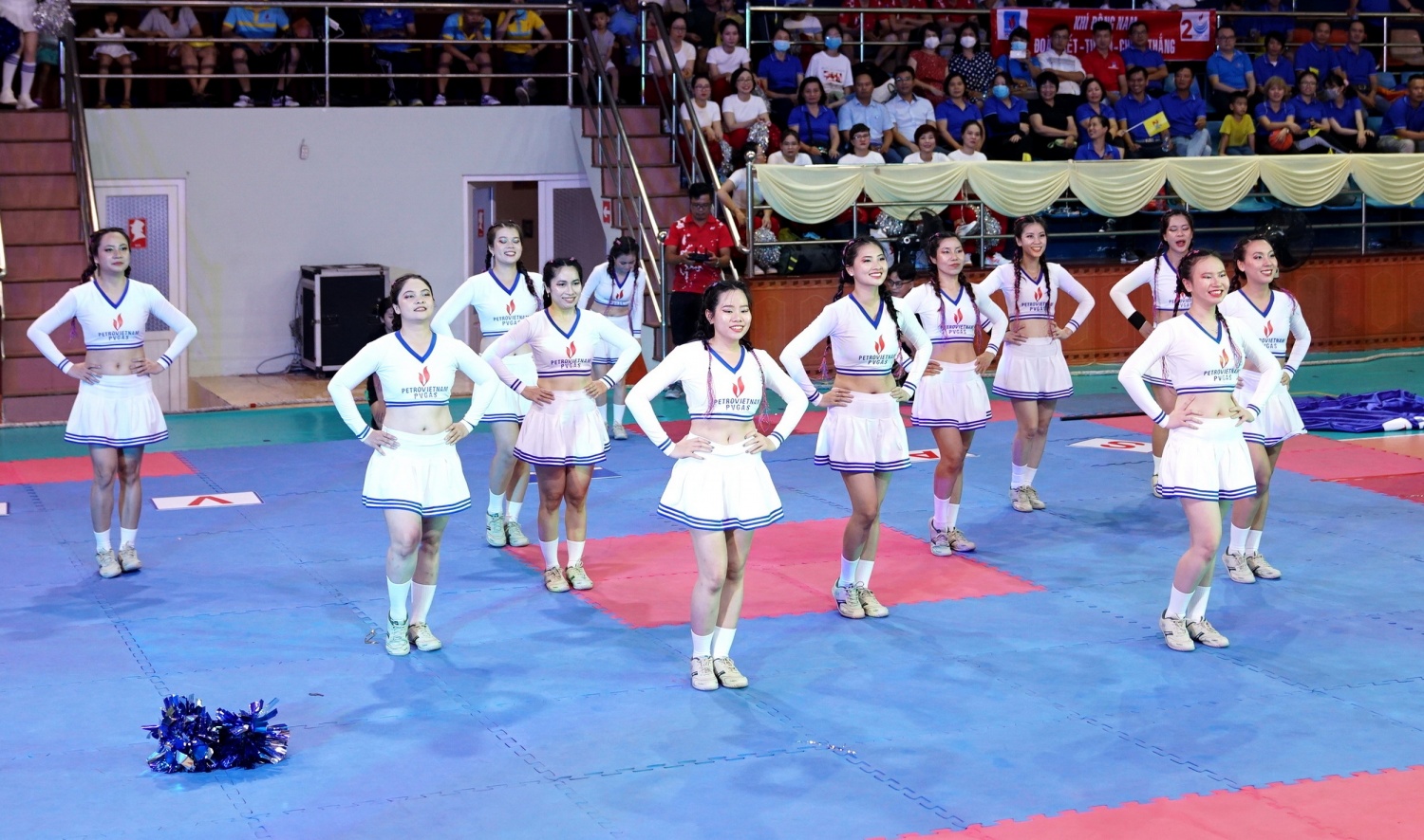 Bài thi thể dục cổ động đạt giải Nhất của đội Cơ quan điều hành tại Đại hội Thể thao năm 2022