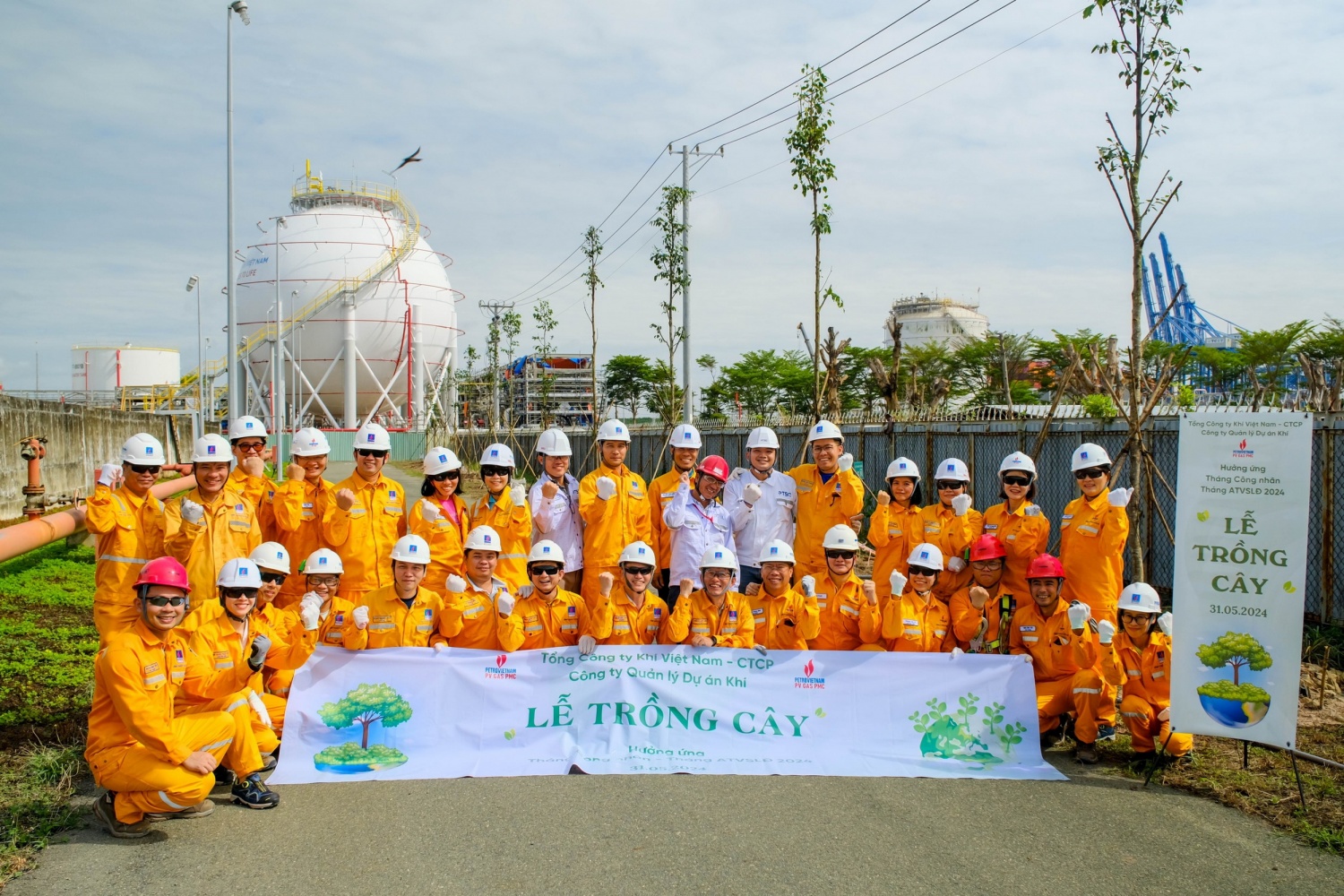 H1. Lễ trồng cây tại Dự án Bồn chứa LPG Thị Vải