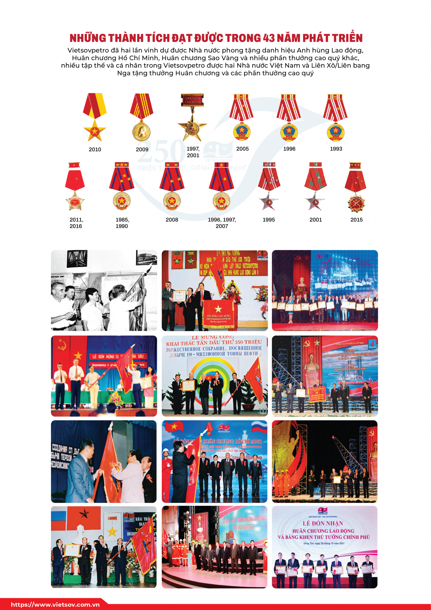 [Infographic] Vietsovpetro – Hành trình chinh phục cột mốc 250 triệu tấn dầu
