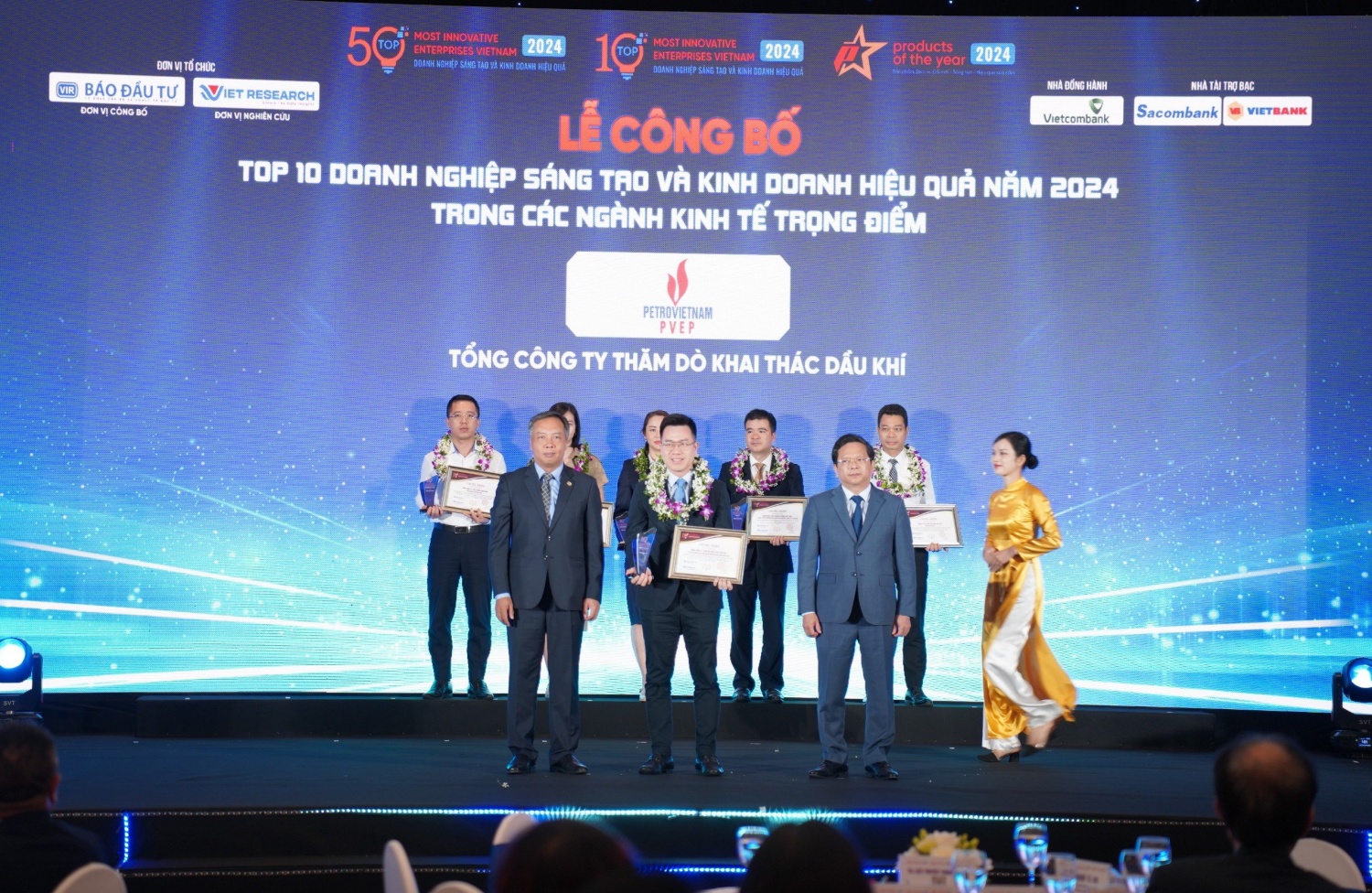 Petrovietnam được vinh danh Top đầu các doanh nghiệp Sáng tạo và Kinh doanh hiệu quả Việt Nam 2024